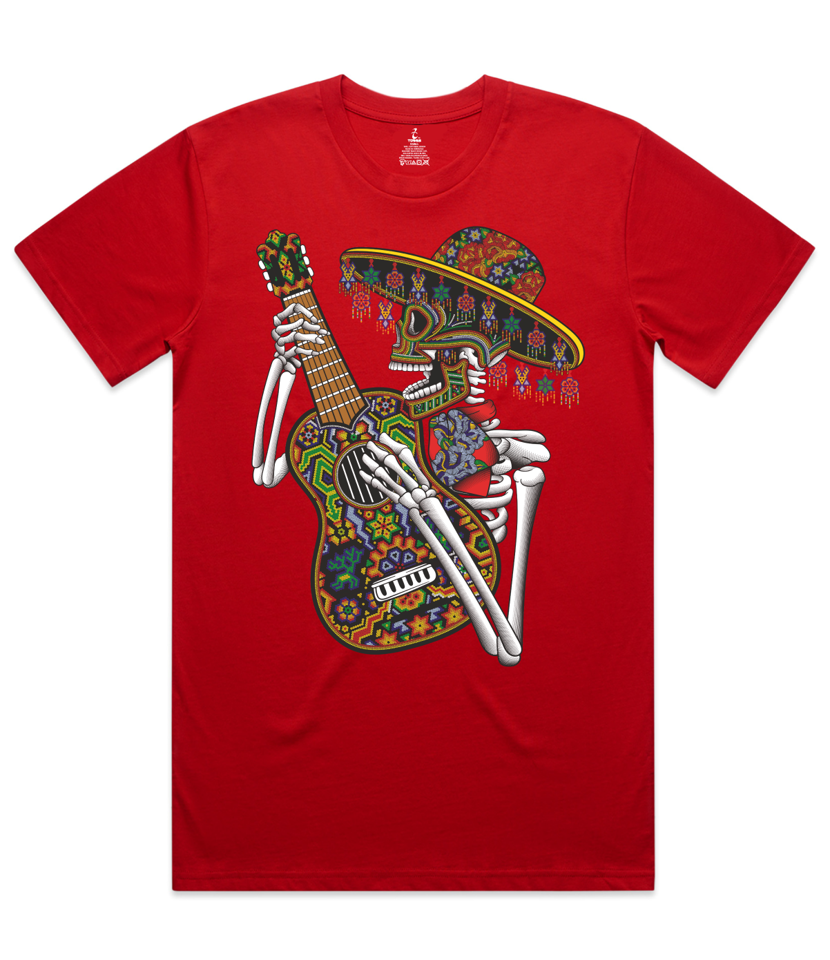 Guitar Skeleton Graphic T-Shirt