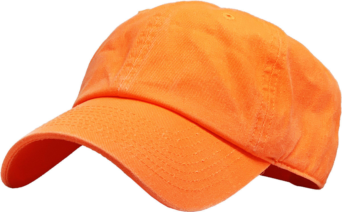 PLAIN BLANK CLASSIC LOW PROFILE COTTON BASEBALL CAP