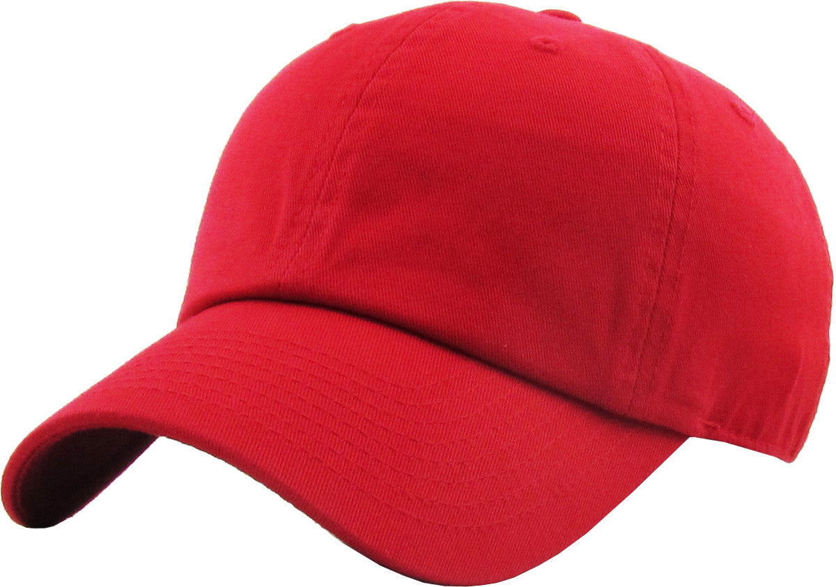 PLAIN BLANK CLASSIC LOW PROFILE COTTON BASEBALL CAP