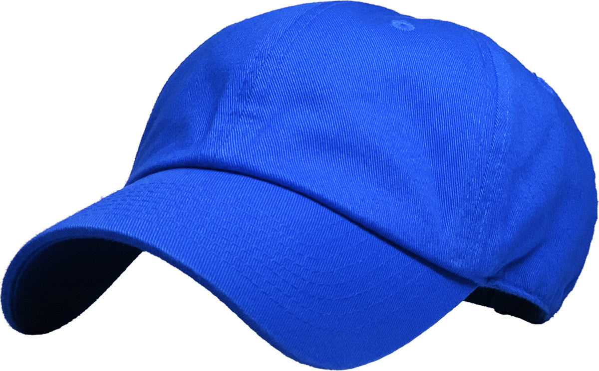 PLAIN BLANK CLASSIC LOW PROFILE COTTON BASEBALL CAP