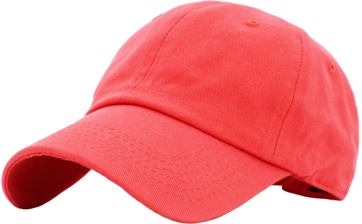PLAIN BLANK CLASSIC LOW PROFILE COTTON BASEBALL CAP