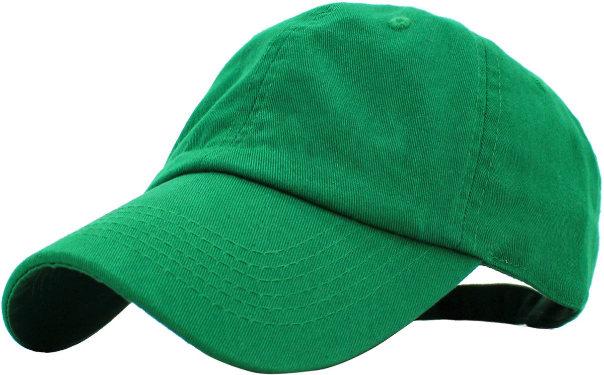 PLAIN BLANK CLASSIC LOW PROFILE COTTON BASEBALL CAP