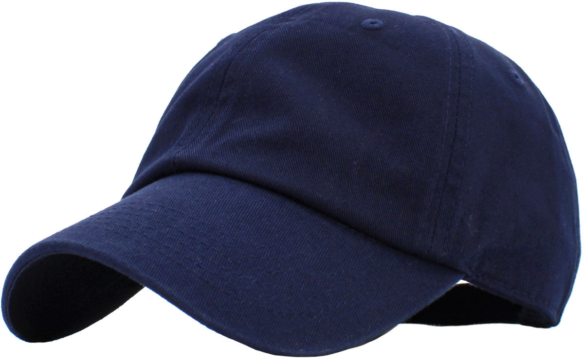 PLAIN BLANK CLASSIC LOW PROFILE COTTON BASEBALL CAP