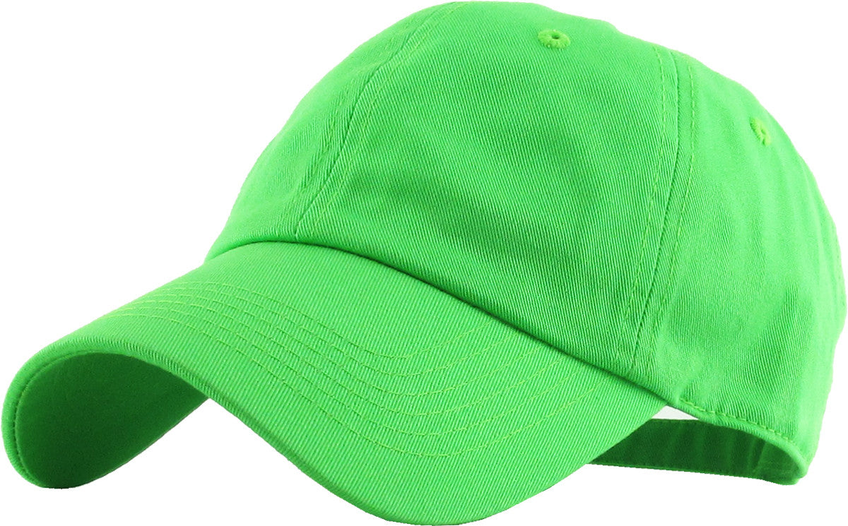 PLAIN BLANK CLASSIC LOW PROFILE COTTON BASEBALL CAP