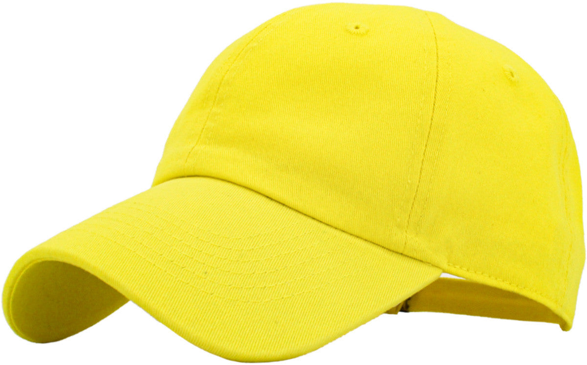 PLAIN BLANK CLASSIC LOW PROFILE COTTON BASEBALL CAP