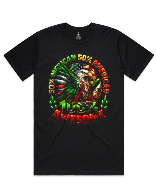 50-50 Mexican American - T shirt