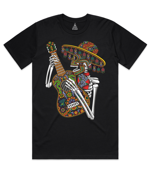 Guitar Skeleton Graphic T-Shirt